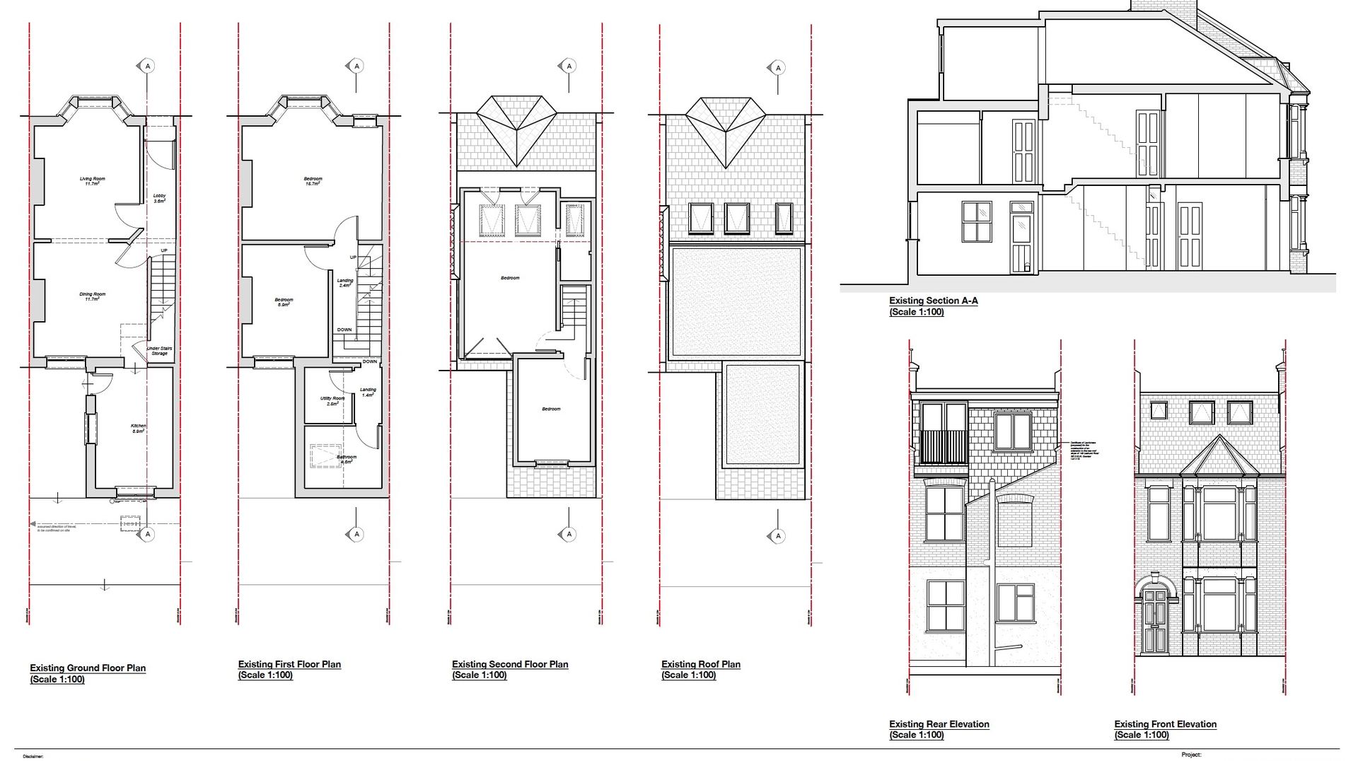 Architectural drawing for House Extension Services in Welling